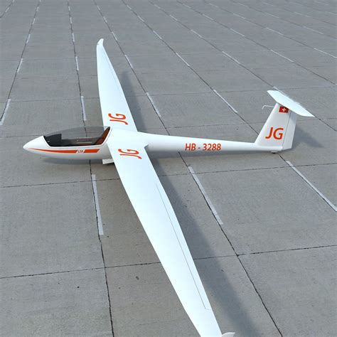 rolladen-schneider ls8 glider 3d model