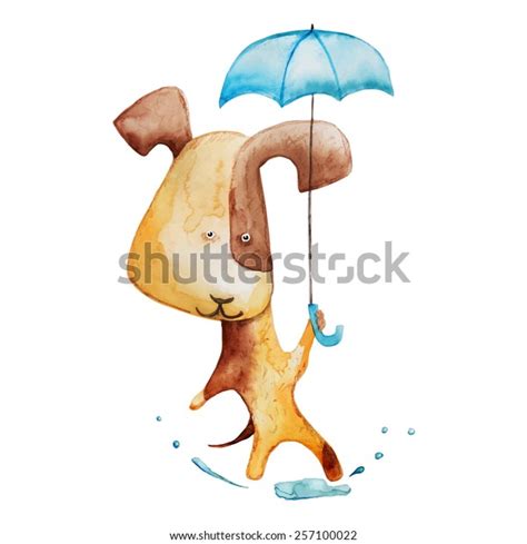 Dog Umbrella Vector Stock Vector (Royalty Free) 257100022