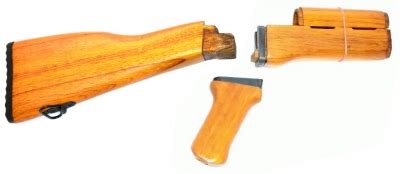 AK47 AK-47, Norinco Wooden Furniture incl. the metal fittings for AK type 56-2 stamped body.