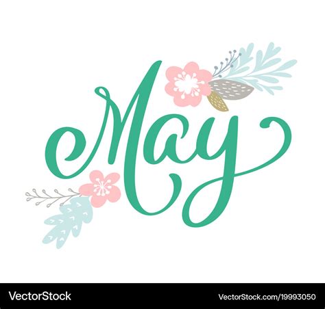 Hand sketched hello may text as logotype Vector Image