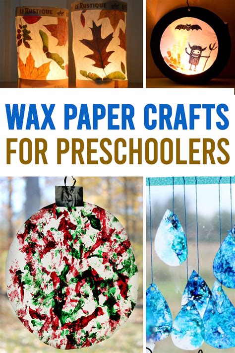 Super Cute Wax Paper Crafts for Kids – 3 Boys and a Dog