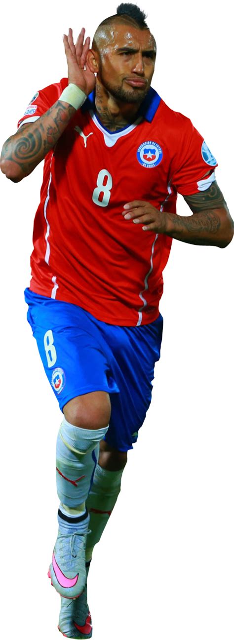 Arturo Vidal football render - FootyRenders