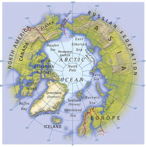 Map of Arctic, Arctic Map, Arctic Political Map ~ mapcove