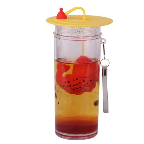 silicone tea infuser, Reusable heat-resistant silicone tea bag, fish ...