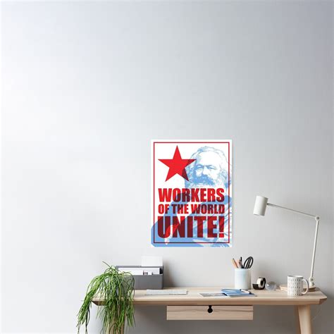 "Karl Marx - Workers of the World Unite!" Poster for Sale by ...