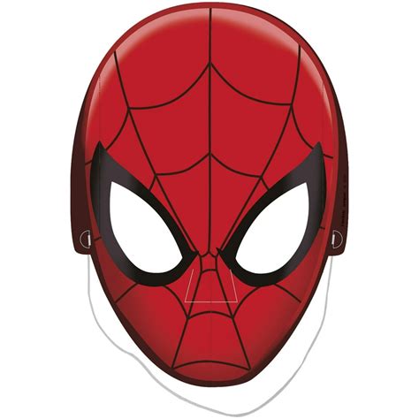 Marvel Spiderman Paper Party Mask Birthday Party Favors, 8ct - Walmart.com - Walmart.com