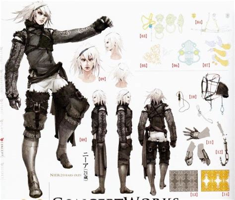 Nier from Nier: Replicant | Fantasy character design, Character design ...