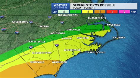 Strong Storms Possible for Eastern North Carolina