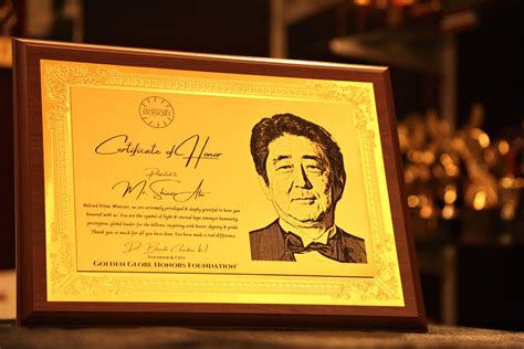 Shinzo Abe - Golden Globe Honors Foundation