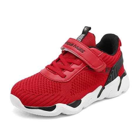 Dream Pair Sneakers Kids Girls Boys Sport Athletic Casual Walking Tennis Shoes Qstar-K Red/Black ...