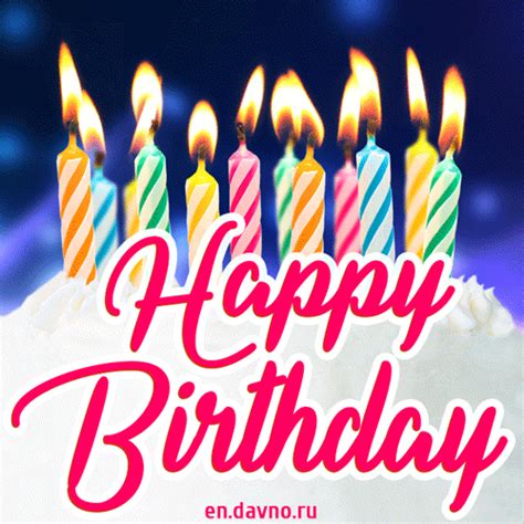 画像をダウンロード Animated Cake Images Candles Happy Birthday Gif 800445