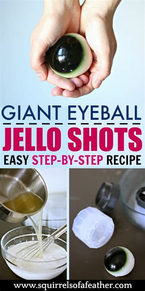 Freaky Halloween Eyeball Jello Double Shots Recipe