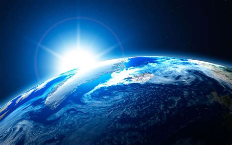 Blue Planet Earth HD Desktop Wallpaper | Earth wallpaper, Ocean ...