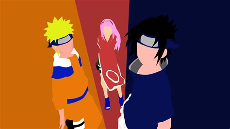 Minimalist Naruto, Sasuke and Sakura by MontajesEsponja