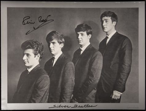 The Beatles (Pete Best) - Autographed Signed Poster | HistoryForSale Item 80956