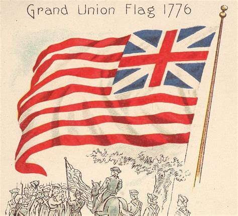 bantarleton: “The first American flag, raised by George Washington and ...