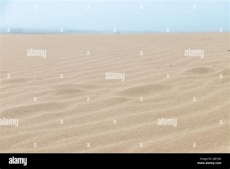 Closeup Ripple marks on droughty Sand Dunes in Desert Area (sand waves ...