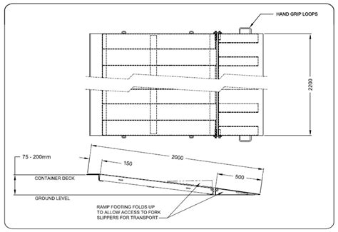 Forklift Ramp - Forklift Container Ramps | Forklift Ramp 6500kg SWL