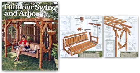 Outdoor Arbor Swing Plans • WoodArchivist