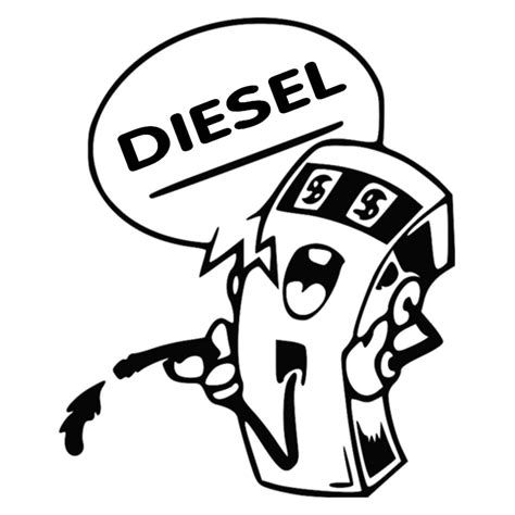 CS 312#12*10cm DIESEL funny car sticker and decal silver/black vinyl ...