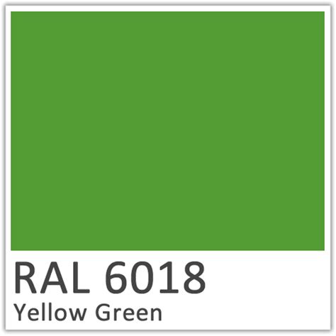 RAL 6018 Yellow Green Polyester Flowcoat