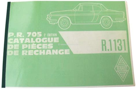 catalogue de pièces détachées Renault Caravelle, R1131, repro, 264 pages
