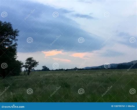 Colors of late evening sky stock image. Image of green - 138799761