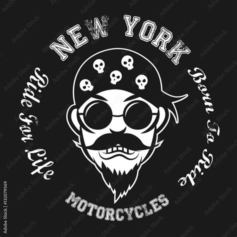 Motorcycle Club Logo. Vector Illustration Stock Vector | Adobe Stock