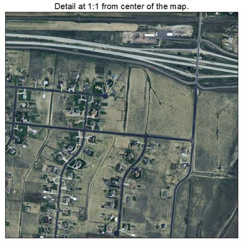 Aerial Photography Map of Strasburg, CO Colorado