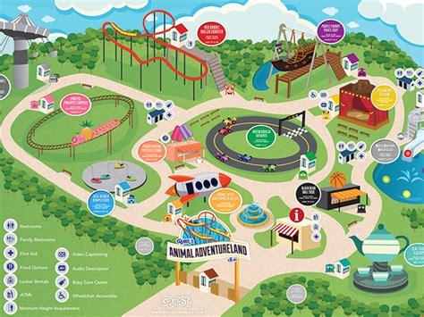 Adventureland Amusement Park Map