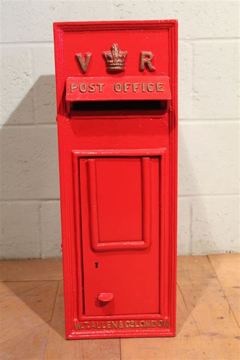 Antique British Royal Mail Queen Victoria Red Post Box - Warwick Reclamation