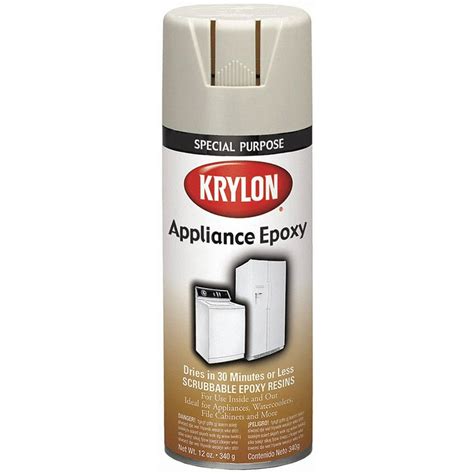 Krylon Appliance Epoxy Spray Paint in Gloss Bisque for Metal, 12 oz. K03207000 - Walmart.com ...