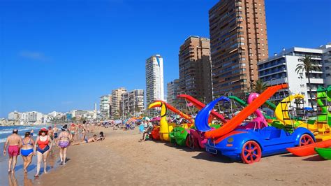 LEVANTE Beach, summer in BENIDORM #benidorm #beach #tourism - YouTube