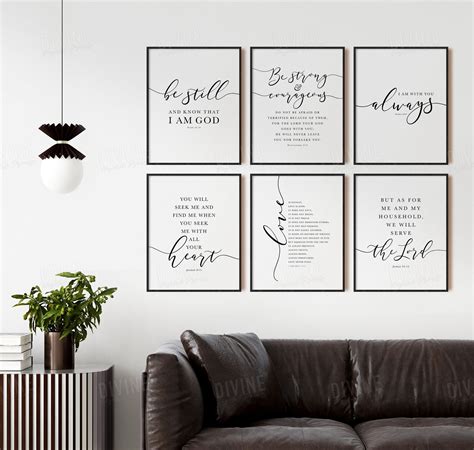 Christian Wall Art Bible Verse Quotes Popular NIV - Etsy