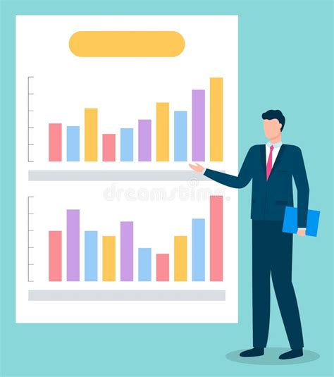 Man Presenting Business Growth Chart Graph Stock Illustrations – 747 Man Presenting Business ...