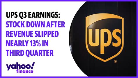 UPS Q3 earnings: Stock down after revenue slipped nearly 13% in third ...