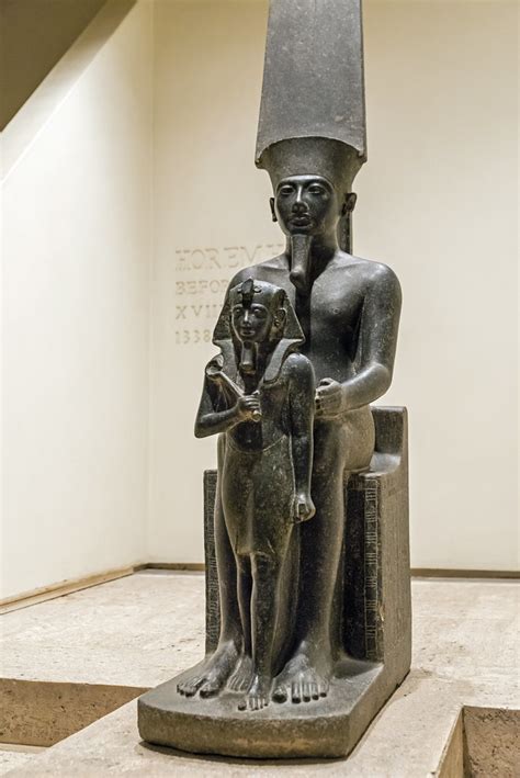 Museum Luxor: Statue of Horemheb in front of Amun | Statue o… | Flickr