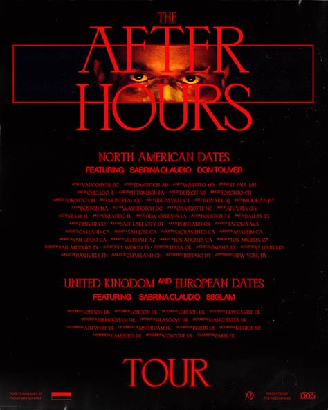 News: The Weeknd Announces The After Hours Tour - SCENE IN THE DARK