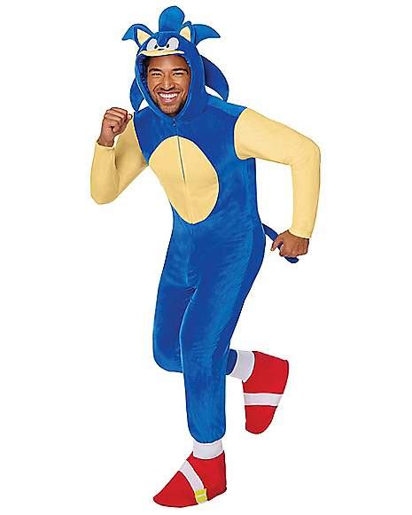 Adult Sonic the Hedgehog Costume - Spirithalloween.com