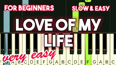 SOUTH BORDER - LOVE OF MY LIFE | SLOW & EASY PIANO TUTORIAL - YouTube