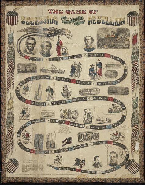 History of Civil War board game: 1862 pro-union game.