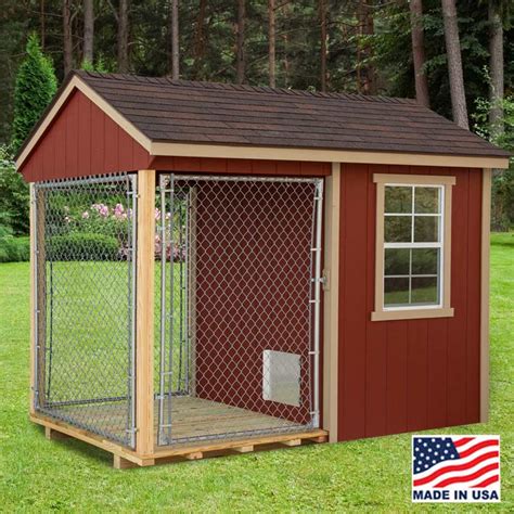 Dog Kennel 6 x 10 with outside Run | EZ Fit Sheds Wilmot Ohio