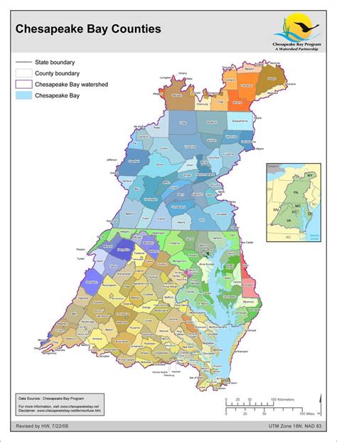 Map: Chesapeake Bay Counties - Chesapeake Bay Program