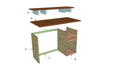 Free Computer Desk Plans | HowToSpecialist - How to Build, Step by Step DIY Plans | Computer ...