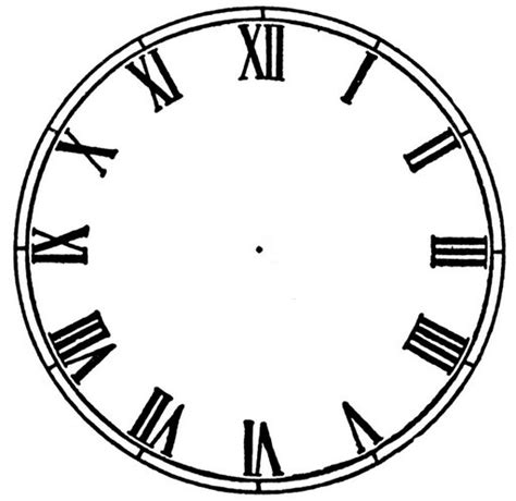 blank clock face clipart - Clip Art Library