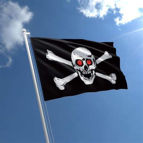 Skull Red Eyes Flag | Skull Pirate Flag | The Flag Shop