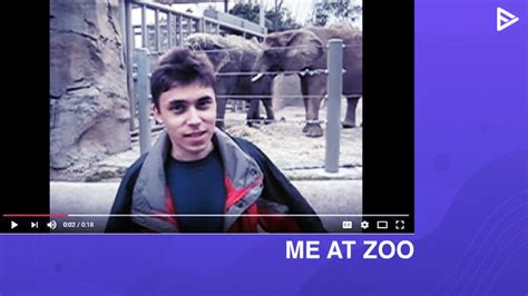 Me At The Zoo: First YouTube Video (Co-founder Jawed Karim)