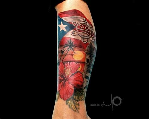 My Newest "Sock" Tattoo... This is My Puerto Rico!!! Tatt by Artist JP Roldan @ Demon Ink ...