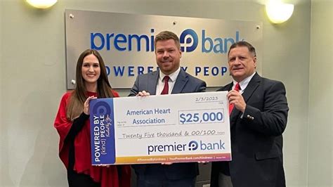 Premier Bank Donates $25K to the American Heart Association