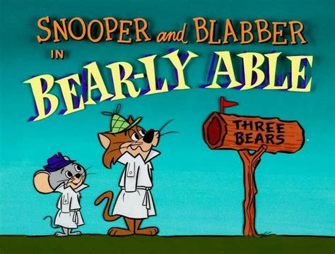 Snooper and Blabber | Classic cartoon characters, Hanna barbera ...